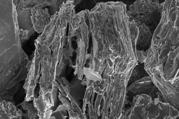 1_Surface examination of exfoliation signs on degraded, cycled graphite anode particles
