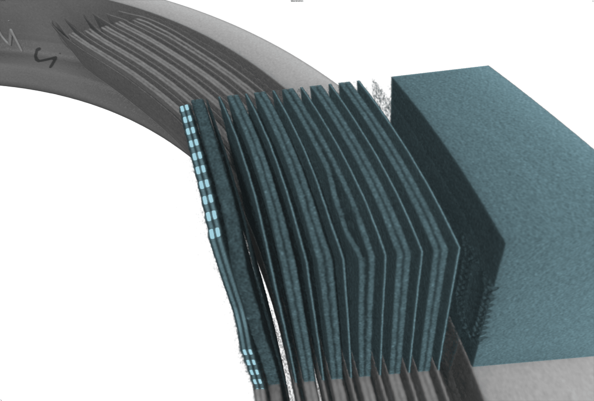 Delamination in smart ring battery